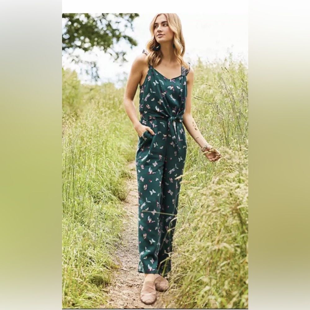 Matilda Jane Jumpsuit Evergreen Dream Ruffle Sleeve Size Small